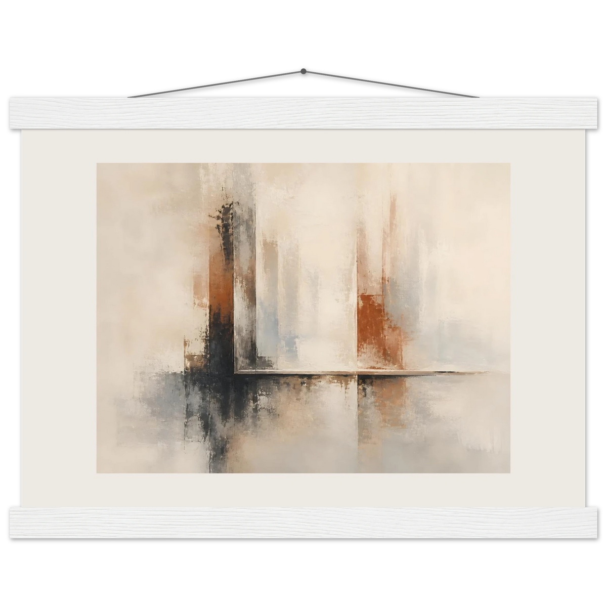 Mineral Threshold: architecture, geometry and rust. Fine art poster with wooden hanger by The Light Stays.