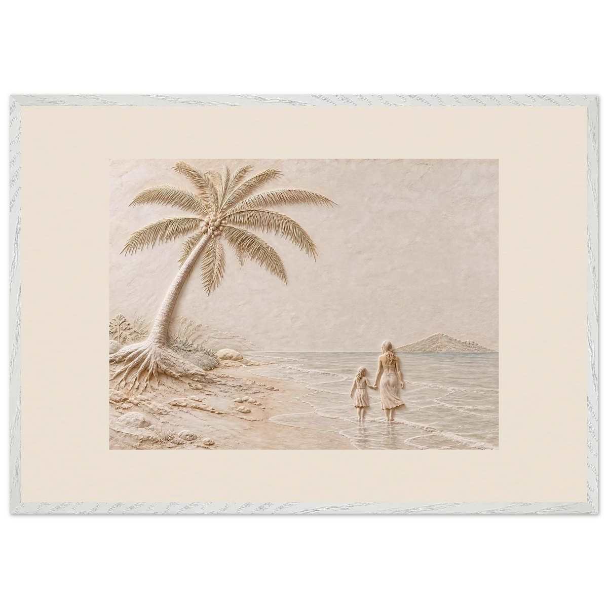 First Tide, sea and coastal landscape. Archival framed fine art print shown framed.