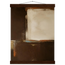 Terracotta Diptych, Panel II of II, two panels, terracotta and cream. Archival fine art poster shown framed.