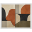 Compass and Clay: geometric abstract, clay and curves. Framed fine art print by The Light Stays.