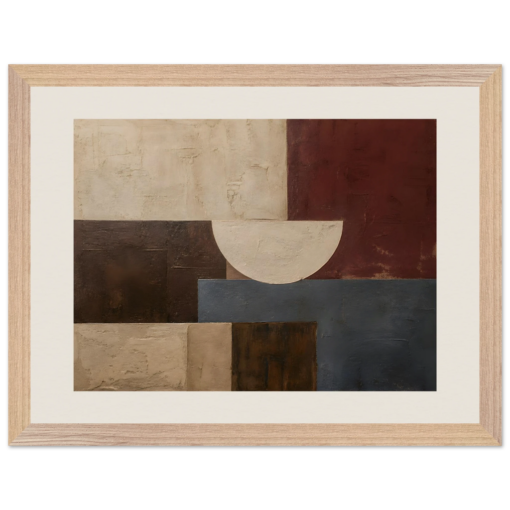 Blocos de Vinho, quadro abstrato emoldurado da The Light Stays.
