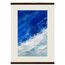 Cobalt Foam: abstract, cobalt and sea foam. Museum-quality fine art poster.