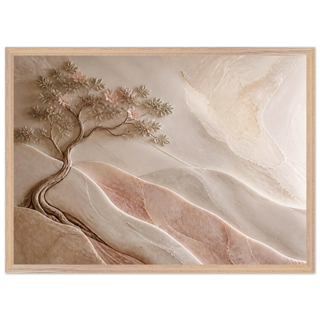 Stone Dawn: petra and siena. Museum-quality framed fine art print.