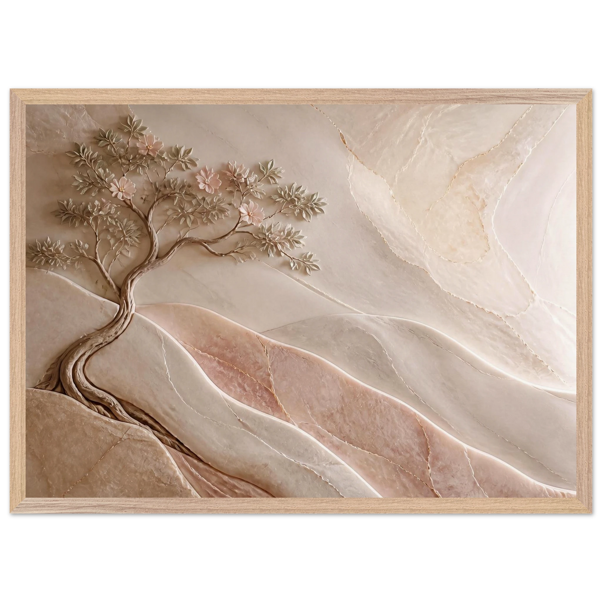 Stone Dawn: petra and siena. Museum-quality framed fine art print.