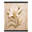 Alabaster Lily: flowers and botanical. Fine art poster, alternate frame and size.