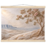 Cliffside Bloom: petra and flora. Museum-quality fine art poster.