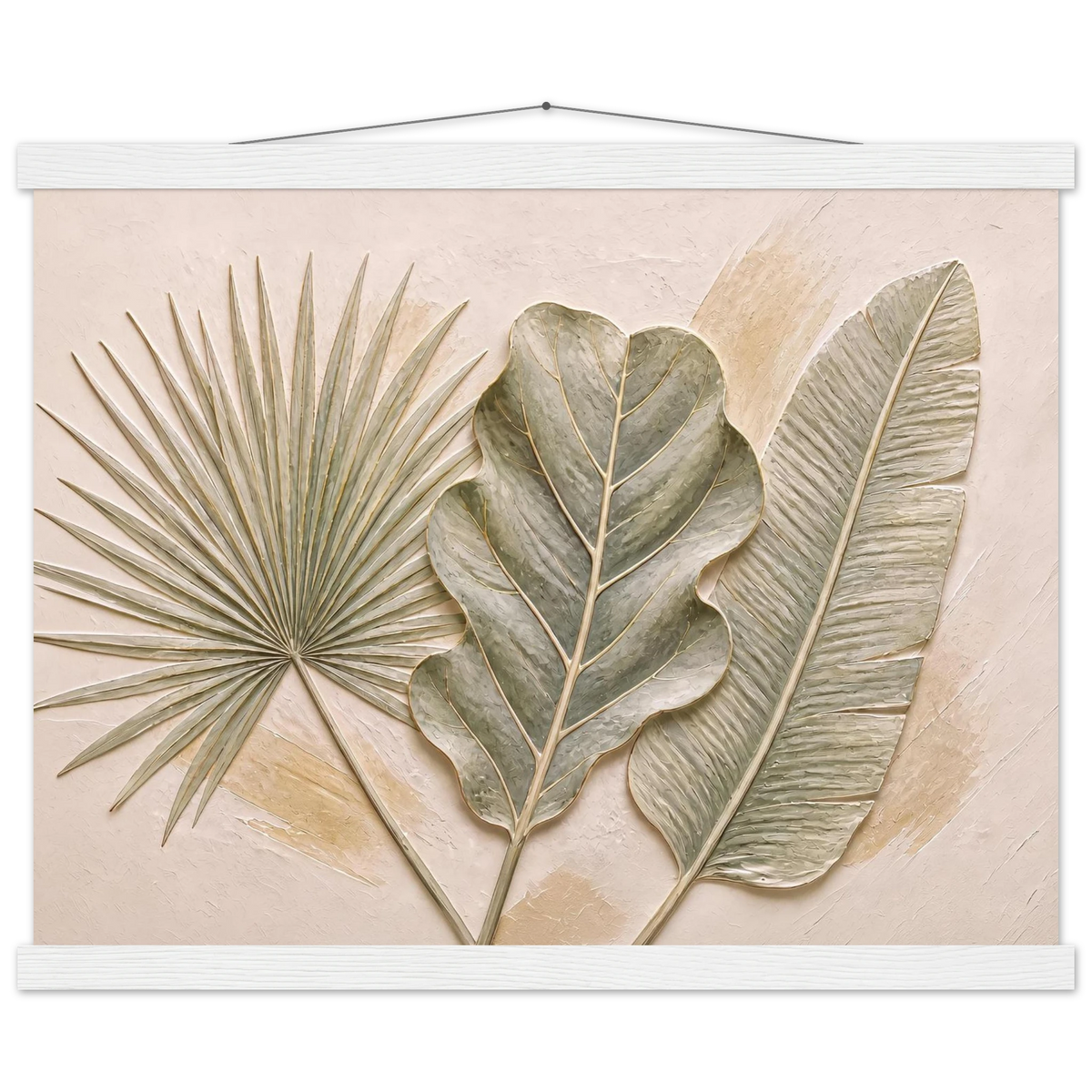 Three Leaves: botanical and nature. Fine art poster by The Light Stays.