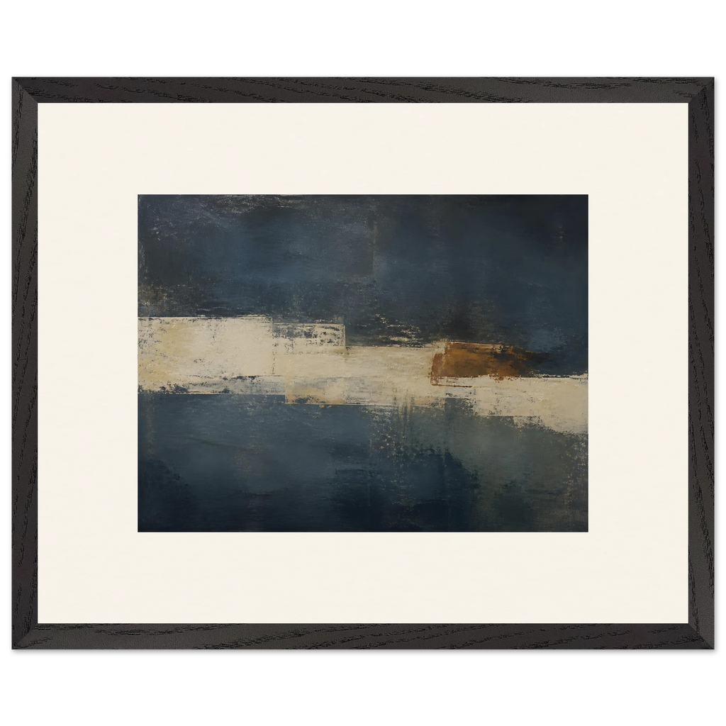 Ivory Crossing: abstract, ivory and serene lines. Framed fine art print by The Light Stays.