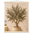 Olive Terrace: landscape and sun. Museum-quality fine art poster.