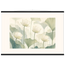 Ivory Lotus Screen: flowers and botanical. Fine art poster, alternate frame and size.