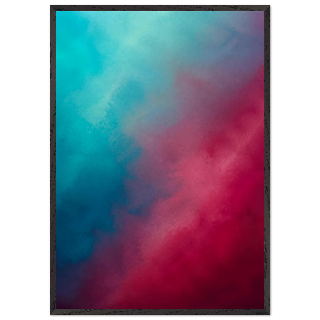 Wine Hour: gradient, dusk and deep color. Framed fine art print by The Light Stays.