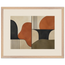 Compass and Clay: geometric abstract, clay and curves. Museum-quality framed fine art print.