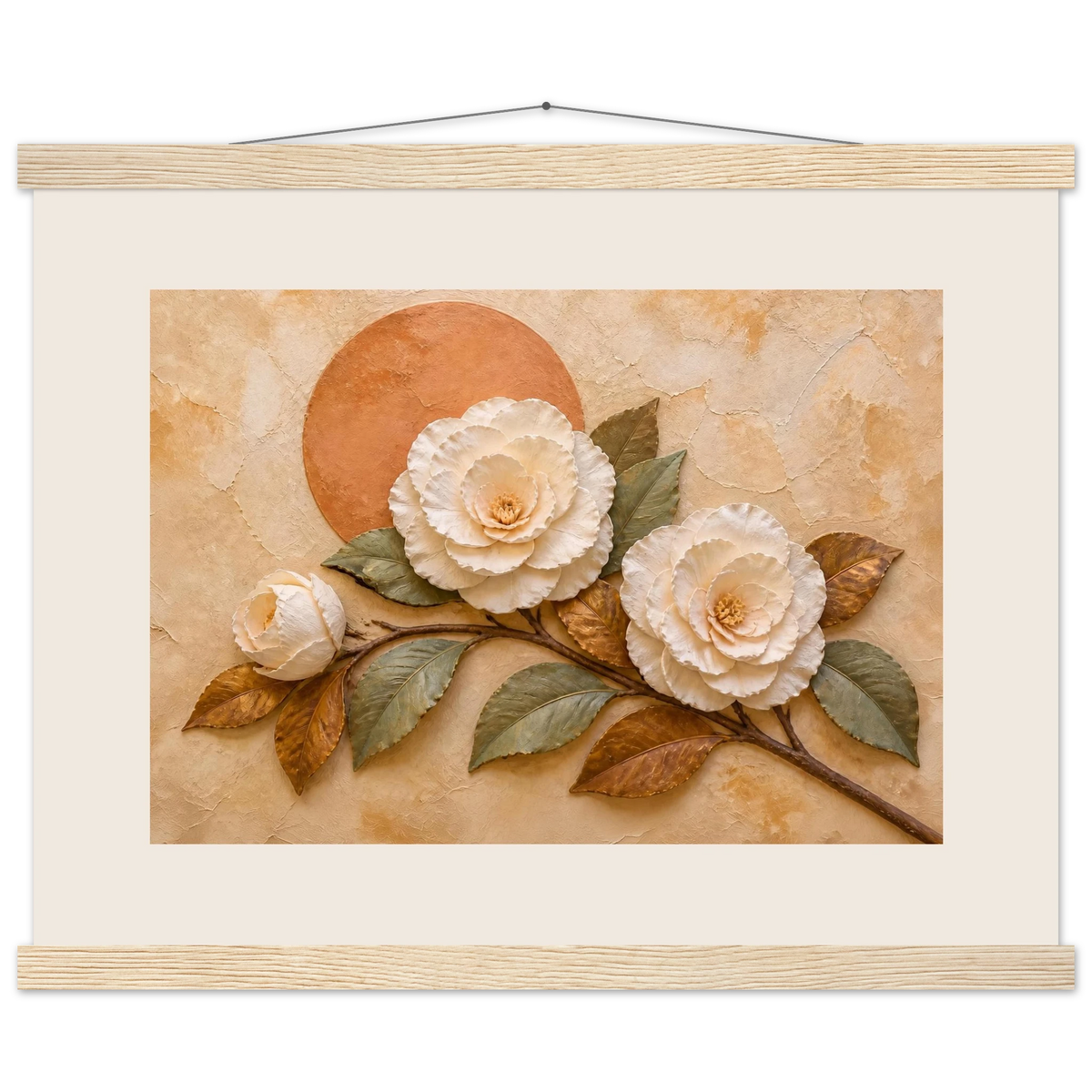 Camellia Eclipse: flowers and botanical. Fine art poster by The Light Stays.