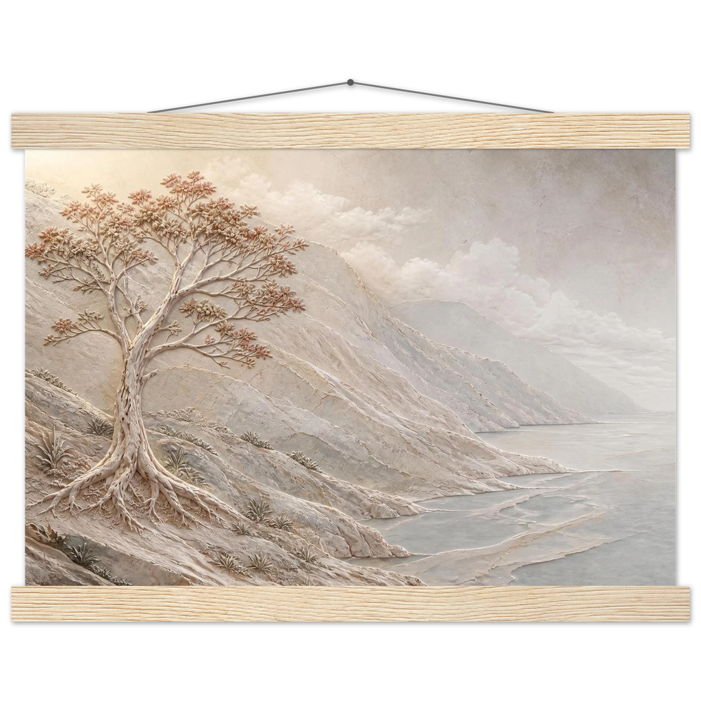 Coral Headland: sea and coastal landscape. Museum-quality fine art poster.