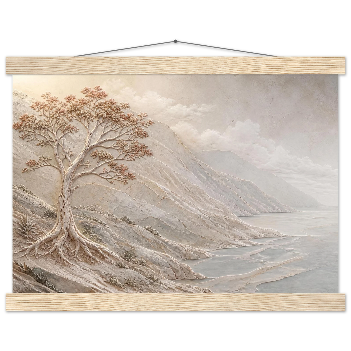 Coral Headland: sea and coastal landscape. Museum-quality fine art poster.