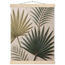 Carved Fronds, impasto, leaves and sand tones. Archival fine art poster shown framed.