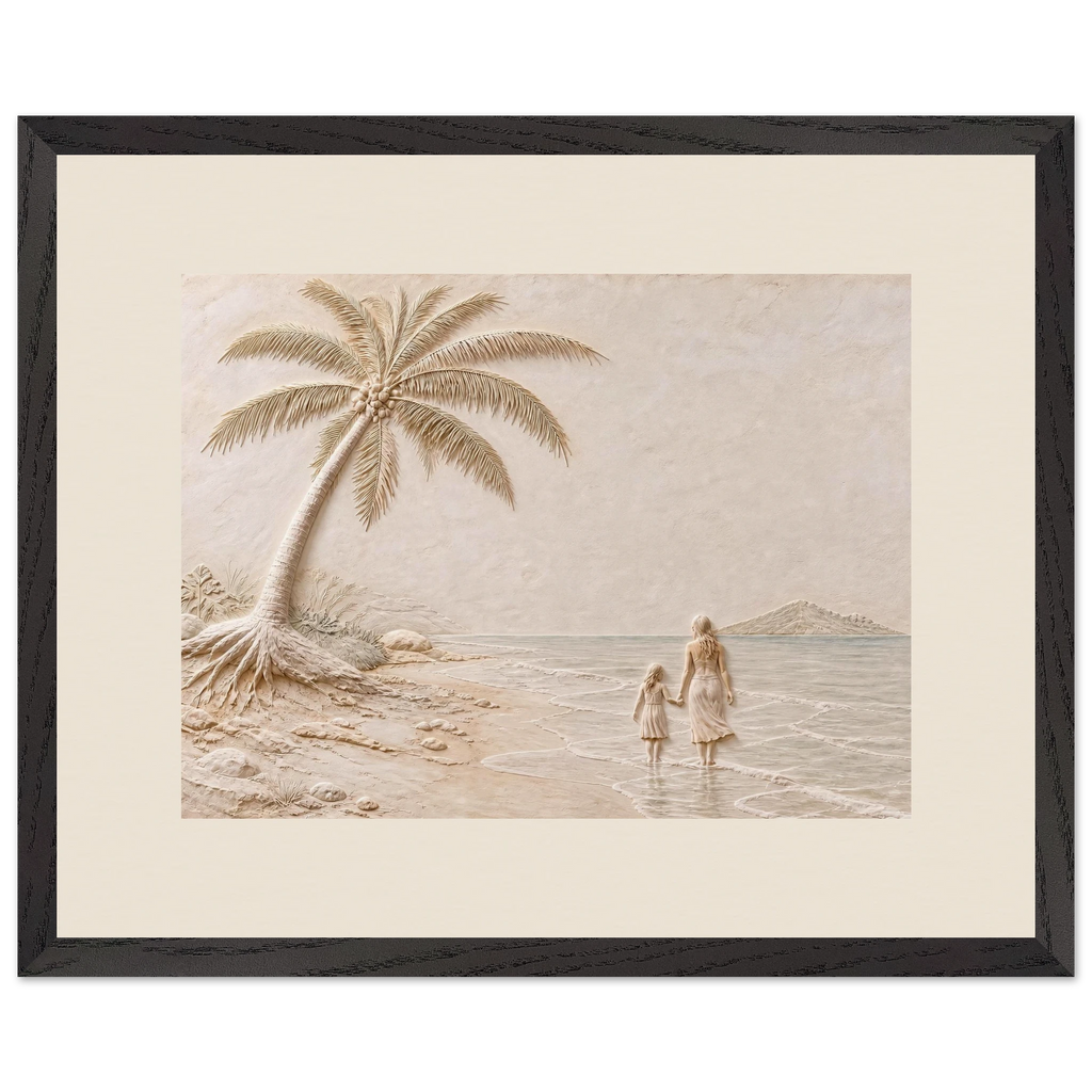 First Tide: sea and coastal landscape. Museum-quality framed fine art print.