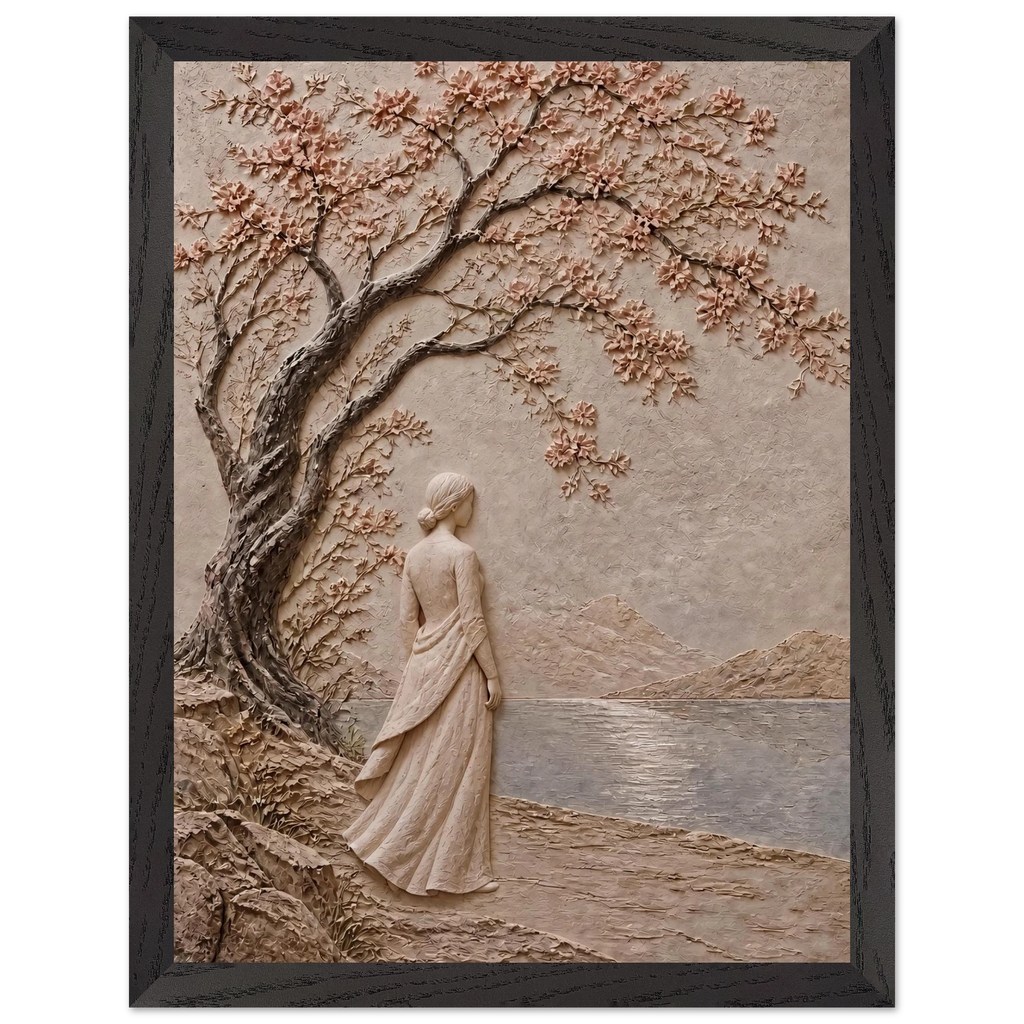 Spring Walk: petra and flora. Framed fine art print by The Light Stays.