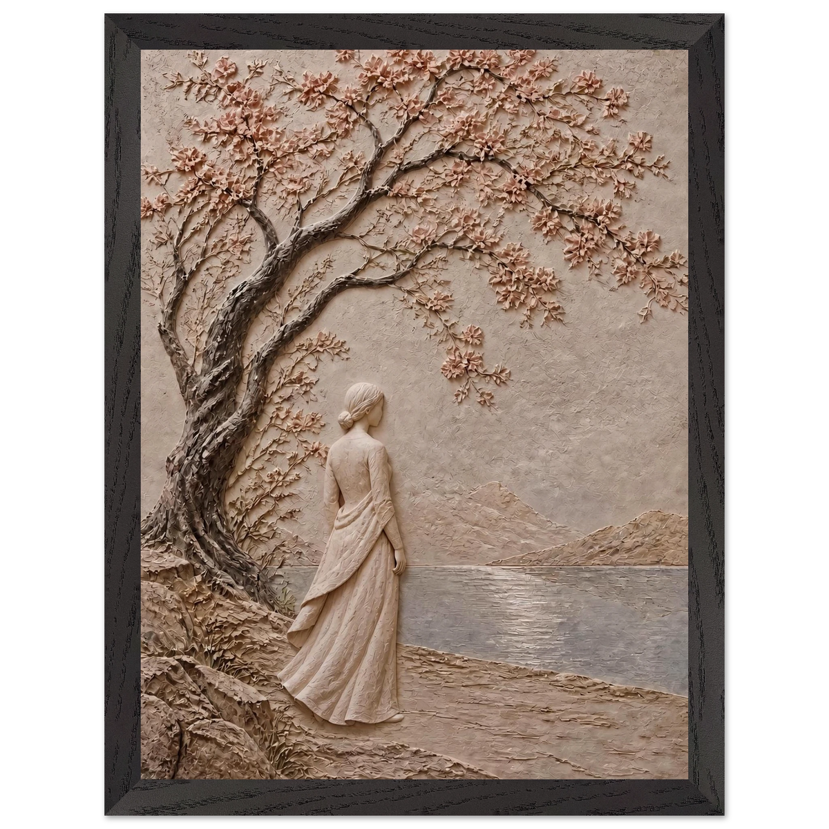 Spring Walk: petra and flora. Framed fine art print by The Light Stays.