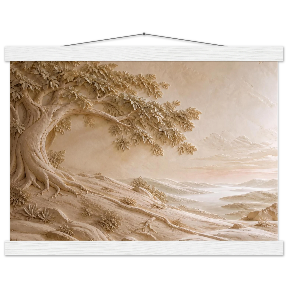 Sandstone Dawn: lumen and siena. Fine art poster by The Light Stays.
