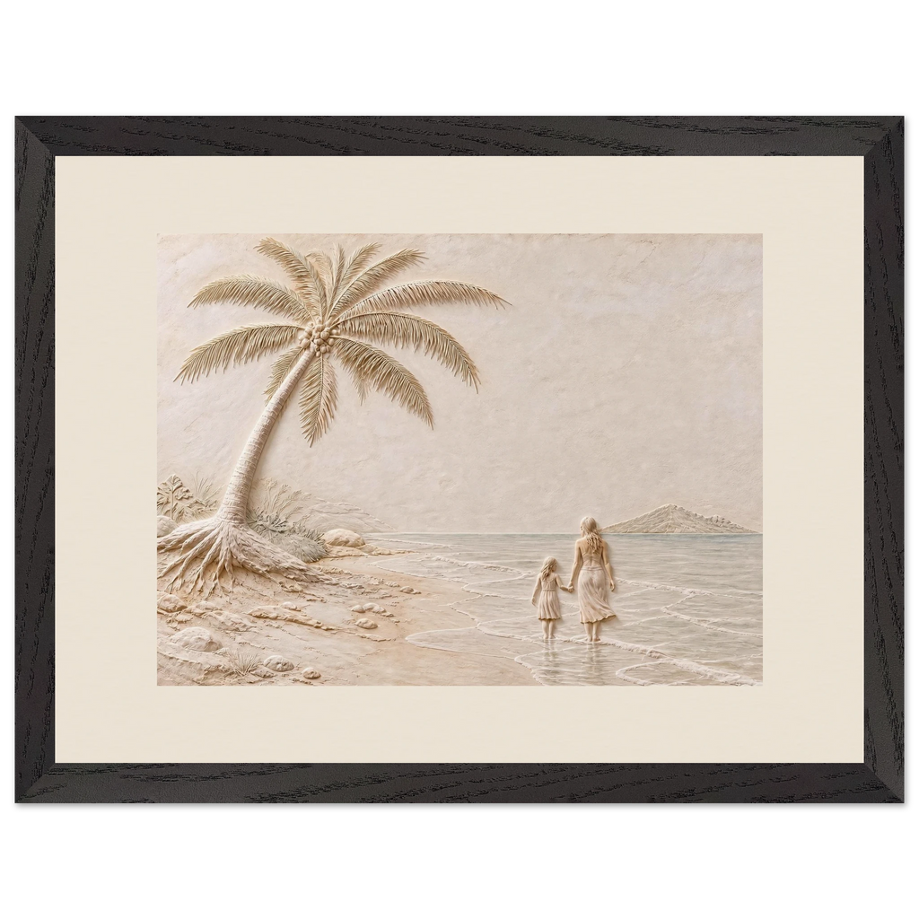 First Tide: sea and coastal landscape. Framed fine art print.