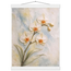 Porcelain Orchid: flowers and botanical. Fine art poster, alternate frame and size.