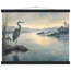 Heron at Dawn: japanese art and japandi. Fine art poster by The Light Stays.