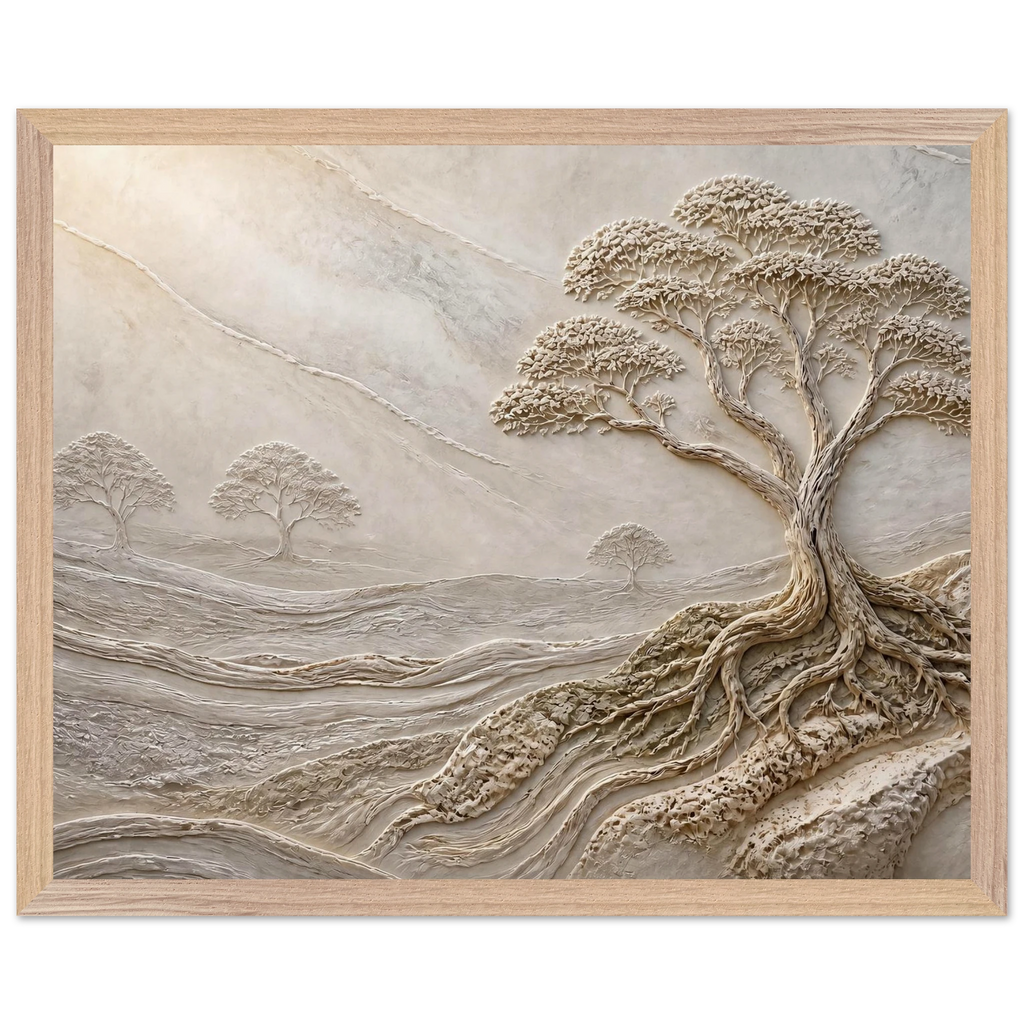Old Growth, petra and herbarium. Archival framed fine art print shown framed.