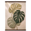 Stone Monstera: botanical and nature. Museum-quality fine art poster.