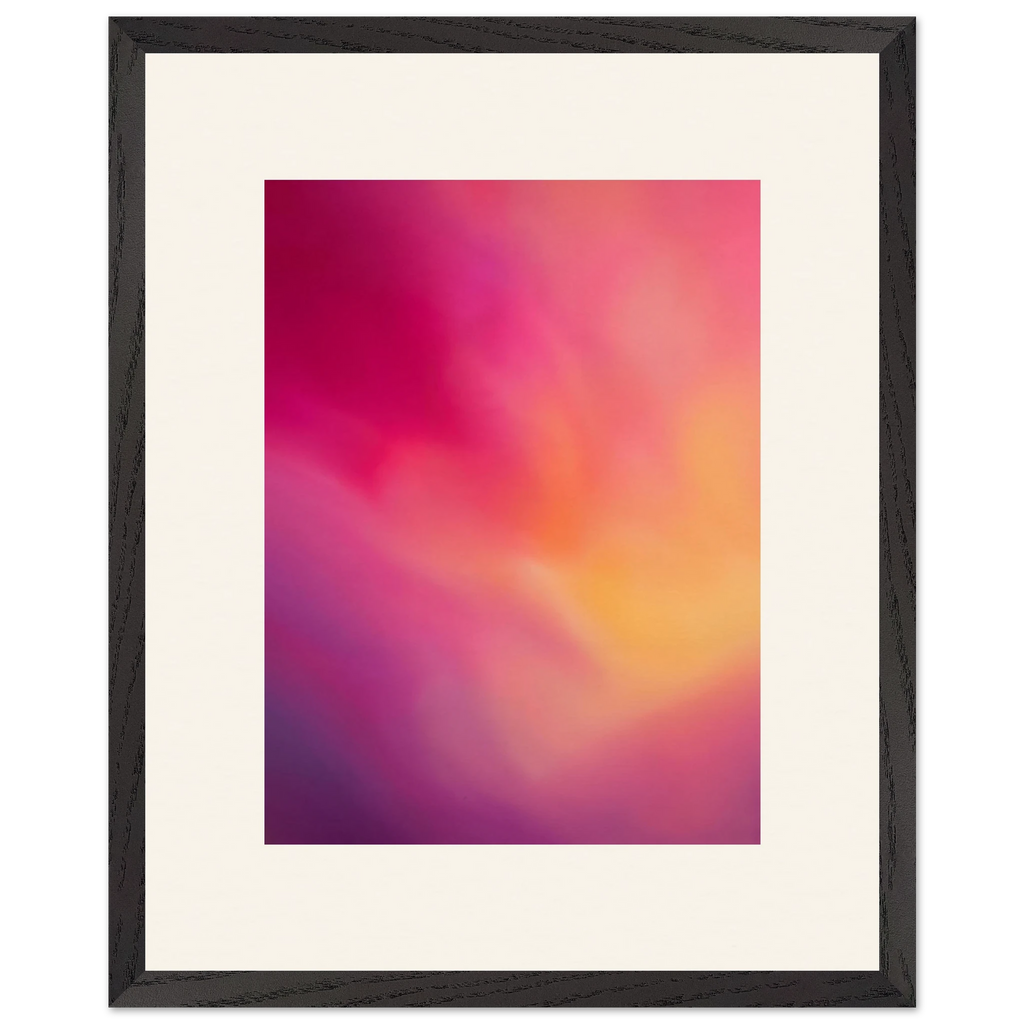 Magenta Plume: gradient, magenta and movement. Framed fine art print by The Light Stays.