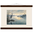 Heron at Dawn: japanese art and japandi. Fine art poster, alternate frame and size.
