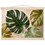 Four Greens: leaves, vivid green and impasto. Museum-quality fine art poster.