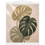 Stone Monstera: botanical and nature. Fine art poster, alternate frame and size.