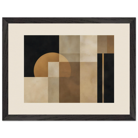 Arquitetura de Bronze, quadro abstrato emoldurado da The Light Stays.