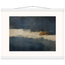 Ivory Crossing: abstract, ivory and serene lines. Fine art poster, alternate frame and size.