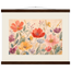 Floral Rhythm, flowers and botanical. Archival fine art poster shown framed.