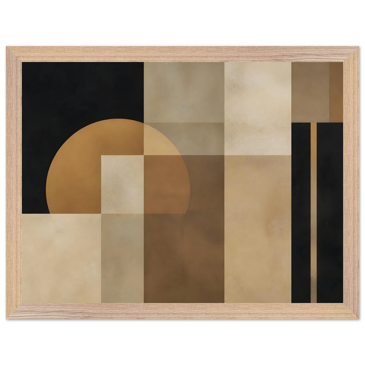 Bronze Architecture, geometric abstract, oxidized metal and texture. Archival framed fine art print shown framed.