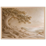 Sandstone Dawn: lumen and siena. Framed fine art print, alternate frame and size.