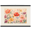 Floral Rhythm, flowers and botanical. Archival fine art poster shown framed.