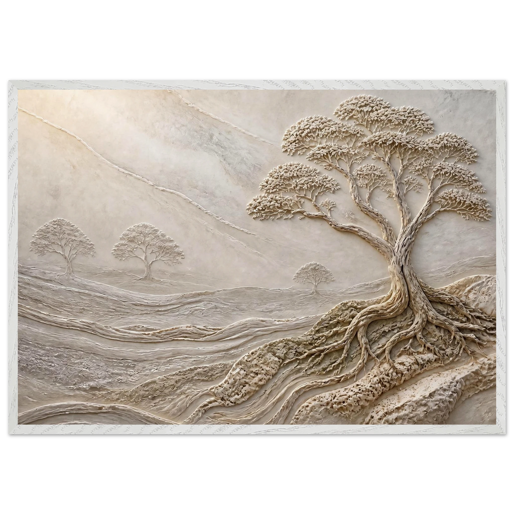 Old Growth, petra and herbarium. Archival framed fine art print shown framed.