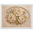 Peonies in Stone, flowers and botanical. Archival framed fine art print shown framed.
