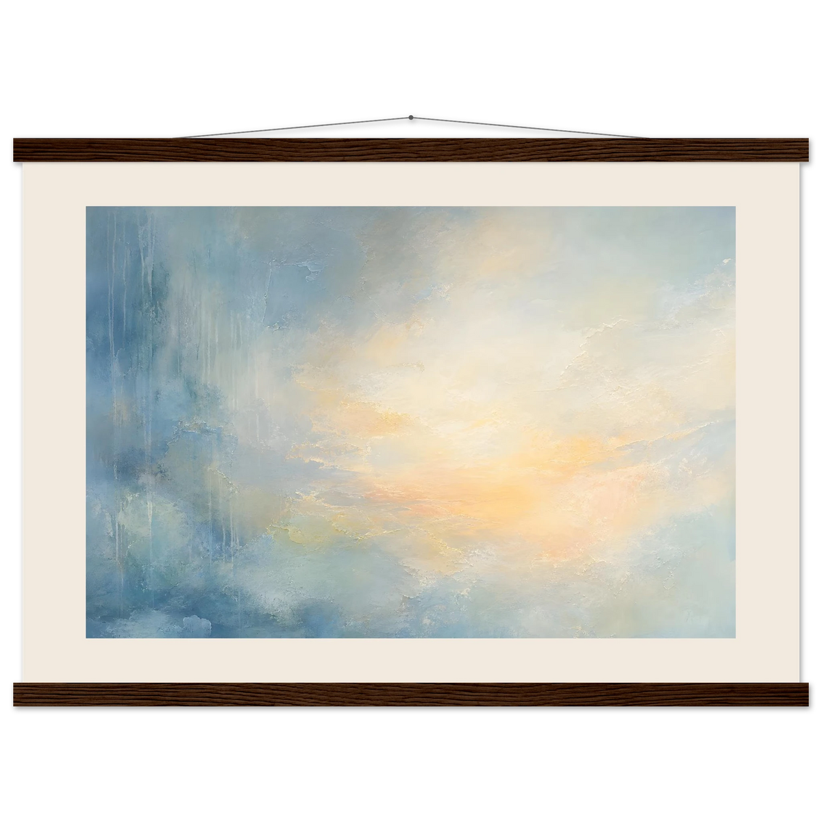 Dawn after Rain: sunrise, coastline and washed light. Fine art poster by The Light Stays.