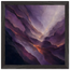 Violet Infinity: moon and night. Framed fine art print, alternate frame and size.