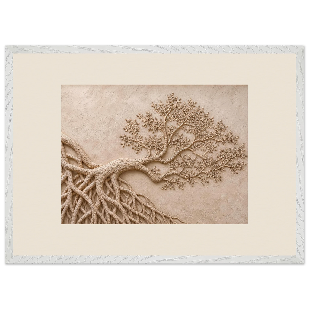Root Lattice: petra and herbarium. Framed fine art print by The Light Stays.