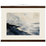 Tidal Ink: sea and coastal landscape. Fine art poster, alternate frame and size.