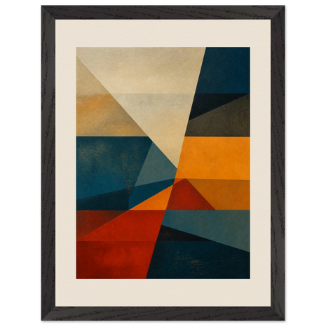 Tempestade, quadro abstrato emoldurado da The Light Stays.