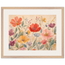 Floral Rhythm: flowers and botanical. Framed fine art print, alternate frame and size.