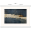 Ivory Crossing: abstract, ivory and serene lines. Fine art poster, alternate frame and size.