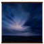 Blue Hour Field: night, horizon and deep blue. Museum-quality fine art poster.