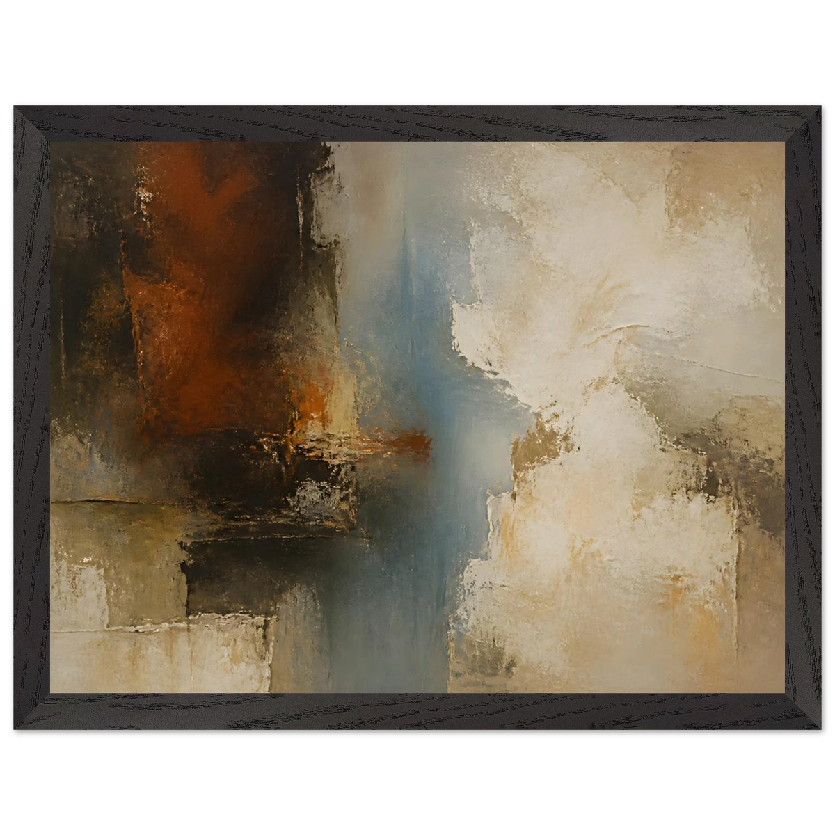 Golden Night: moon and night. Framed fine art print.